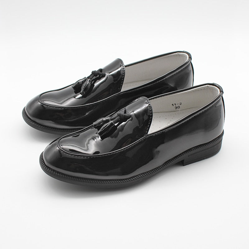 Boys slip on sales dress shoes