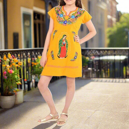 Vestido Bordado de Niña KS-77448 - Embroidered Dress for kids