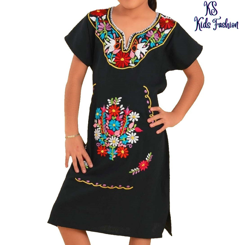 Vestido Bordado de Niña KS-77410 - Embroidered Dress for kids